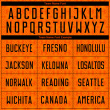 Load image into Gallery viewer, Custom Orange Black-Bay Orange Geometric Shapes Sublimation Soccer Uniform Jersey