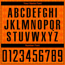 Load image into Gallery viewer, Custom Orange Black-Bay Orange Geometric Shapes Sublimation Soccer Uniform Jersey