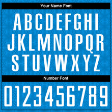 Load image into Gallery viewer, Custom Blue Black Geometric Shapes Sublimation Soccer Uniform Jersey