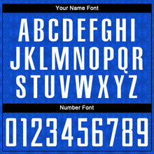 Load image into Gallery viewer, Custom Thunder Blue Black Geometric Shapes Sublimation Soccer Uniform Jersey