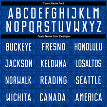 Load image into Gallery viewer, Custom US Navy Blue Black Geometric Shapes Sublimation Soccer Uniform Jersey