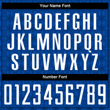 Load image into Gallery viewer, Custom US Navy Blue Black Geometric Shapes Sublimation Soccer Uniform Jersey