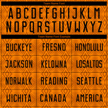 Load image into Gallery viewer, Custom Texas Orange Black-Bay Orange Geometric Shapes Sublimation Soccer Uniform Jersey