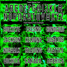 Load image into Gallery viewer, Custom Black Grass Green-White Flame Sublimation Soccer Uniform Jersey