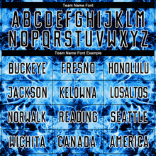 Load image into Gallery viewer, Custom Black Sky Blue-White Flame Sublimation Soccer Uniform Jersey