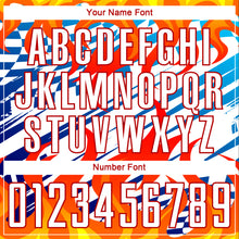 Load image into Gallery viewer, Custom White Red-Gold Flame Sublimation Soccer Uniform Jersey