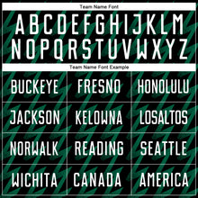 Load image into Gallery viewer, Custom Black White-Kelly Green Zigzag Shape Sublimation Soccer Uniform Jersey