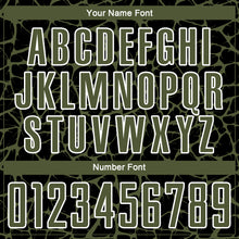 Load image into Gallery viewer, Custom Black Olive-White Abstract Network Splash Sublimation Soccer Uniform Jersey