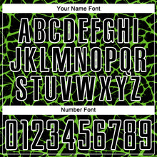 Load image into Gallery viewer, Custom Black Aurora Green-White Abstract Network Splash Sublimation Soccer Uniform Jersey