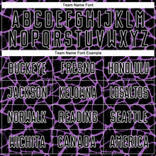 Load image into Gallery viewer, Custom Black Medium Purple-White Abstract Network Splash Sublimation Soccer Uniform Jersey