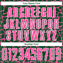 Load image into Gallery viewer, Custom Green Pink-White Abstract Network Splash Sublimation Soccer Uniform Jersey