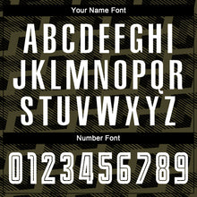 Load image into Gallery viewer, Custom Black White-Olive Line Sublimation Soccer Uniform Jersey