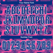 Load image into Gallery viewer, Custom Royal Pink-White Line Sublimation Soccer Uniform Jersey