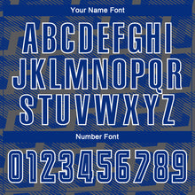 Load image into Gallery viewer, Custom Royal Steel Gray-White Line Sublimation Soccer Uniform Jersey