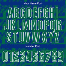 Load image into Gallery viewer, Custom Royal Kelly Green-White Line Sublimation Soccer Uniform Jersey