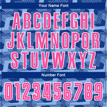 Load image into Gallery viewer, Custom Royal Pink-Light Blue Line Sublimation Soccer Uniform Jersey