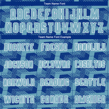 Load image into Gallery viewer, Custom Royal Shadow Blue-White Line Sublimation Soccer Uniform Jersey