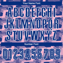 Load image into Gallery viewer, Custom Royal Light Pink-White Line Sublimation Soccer Uniform Jersey