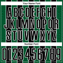 Load image into Gallery viewer, Custom Black Kelly Green-White Line Sublimation Soccer Uniform Jersey