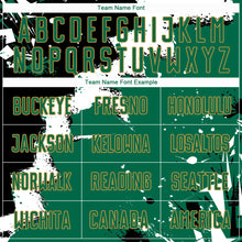 Load image into Gallery viewer, Custom Black Kelly Green-Old Gold Spalsh Sublimation Soccer Uniform Jersey