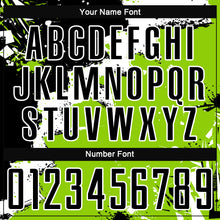 Load image into Gallery viewer, Custom Black White-Neon Green Spalsh Sublimation Soccer Uniform Jersey
