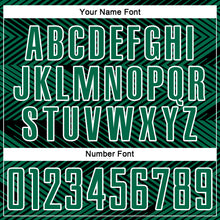 Load image into Gallery viewer, Custom Kelly Green Black-White Line Sublimation Soccer Uniform Jersey