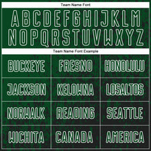 Load image into Gallery viewer, Custom Green Black-White Abstract Fragment Art Sublimation Soccer Uniform Jersey