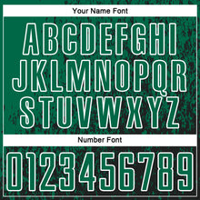 Load image into Gallery viewer, Custom Kelly Green Black-White Abstract Fragment Art Sublimation Soccer Uniform Jersey