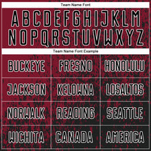 Load image into Gallery viewer, Custom Crimson Black-White Abstract Fragment Art Sublimation Soccer Uniform Jersey