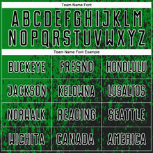 Load image into Gallery viewer, Custom Grass Green Black-White Abstract Fragment Art Sublimation Soccer Uniform Jersey