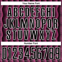 Load image into Gallery viewer, Custom Black Pink-White Geometric Shape Sublimation Soccer Uniform Jersey