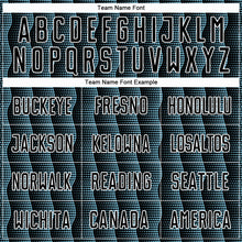 Load image into Gallery viewer, Custom Black Shadow Blue-White Geometric Shape Sublimation Soccer Uniform Jersey