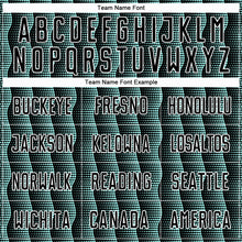 Load image into Gallery viewer, Custom Black Ice Blue-White Geometric Shape Sublimation Soccer Uniform Jersey