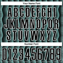 Load image into Gallery viewer, Custom Black Ice Blue-White Geometric Shape Sublimation Soccer Uniform Jersey