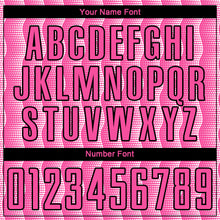 Load image into Gallery viewer, Custom Pink Black-White Geometric Shape Sublimation Soccer Uniform Jersey