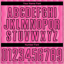 Load image into Gallery viewer, Custom Pink Light Pink-Black Geometric Shape Sublimation Soccer Uniform Jersey