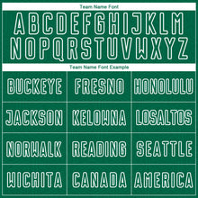 Load image into Gallery viewer, Custom Kelly Green White Geometric Shape Sublimation Soccer Uniform Jersey