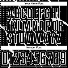 Load image into Gallery viewer, Custom Black White Lightning Sublimation Soccer Uniform Jersey