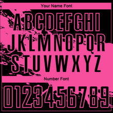 Load image into Gallery viewer, Custom Black Pink-White Splash Sublimation Soccer Uniform Jersey