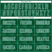 Load image into Gallery viewer, Custom Kelly Green Green-White Line Sublimation Soccer Uniform Jersey