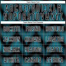 Load image into Gallery viewer, Custom Black Lakes Blue-White Line Sublimation Soccer Uniform Jersey