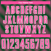 Load image into Gallery viewer, Custom Green Pink-White Line Sublimation Soccer Uniform Jersey