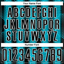 Load image into Gallery viewer, Custom Black Lakes Blue-White Abstract Network Sublimation Soccer Uniform Jersey