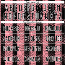 Load image into Gallery viewer, Custom Black Medium Pink-White Abstract Network Sublimation Soccer Uniform Jersey