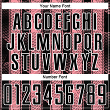 Load image into Gallery viewer, Custom Black Medium Pink-White Abstract Network Sublimation Soccer Uniform Jersey