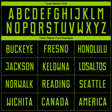 Load image into Gallery viewer, Custom Black Neon Green Sublimation Soccer Uniform Jersey