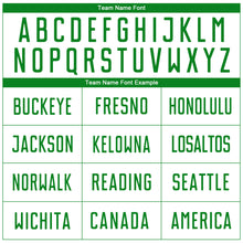 Load image into Gallery viewer, Custom White Grass Green Sublimation Soccer Uniform Jersey