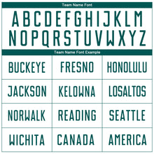 Load image into Gallery viewer, Custom White Midnight Green Sublimation Soccer Uniform Jersey