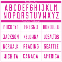 Load image into Gallery viewer, Custom White Deep Pink Sublimation Soccer Uniform Jersey