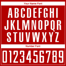 Load image into Gallery viewer, Custom Red White Sublimation Soccer Uniform Jersey